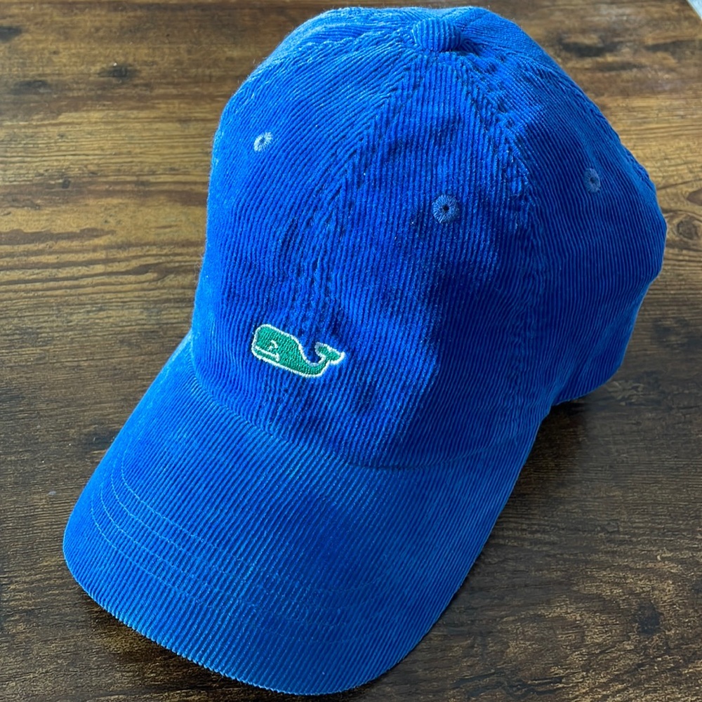 Vineyard Vines blue corduroy hat